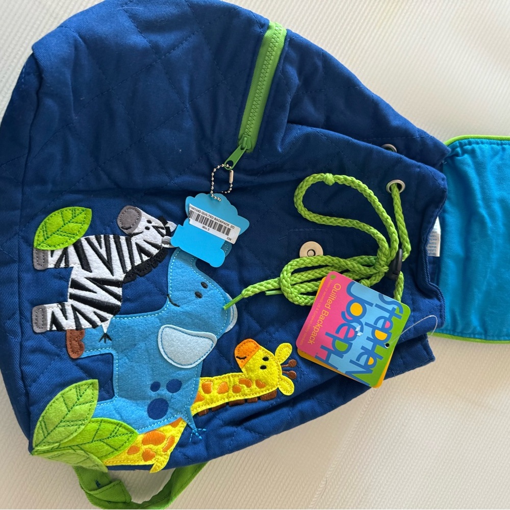 Stephen Joseph Blue Animal Backpack